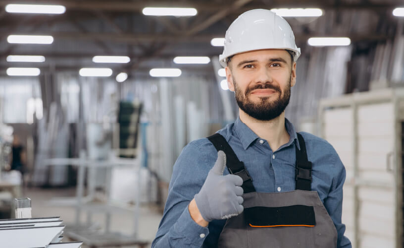 Male construction worker