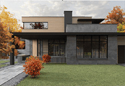 House finished with lap siding