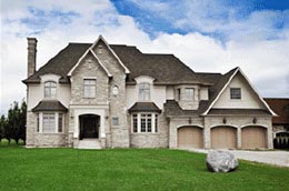 Stone exterior house