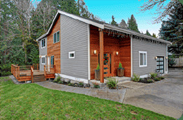 Wood exterior house