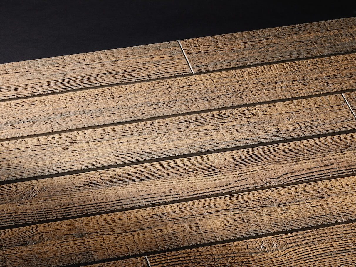 KMEW Facade Panel with natural wood grain texture, conveying warmth and calm atmosphere